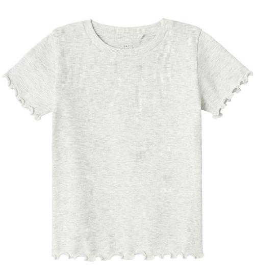 Se Name It T-shirt - Noos - NmfVemma - Light Grey Melange ved KidsWorld