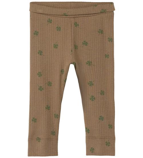 Se Name It Leggings - Rib - NbmNoellus - Walnut ved KidsWorld