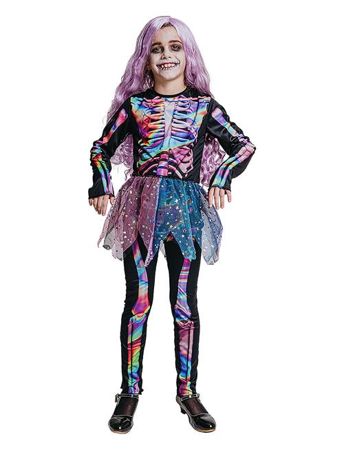 Costume Shimmer Skeleton 122-134 Joker Patterned