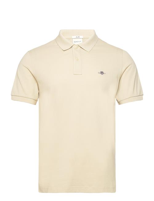 Slim Shield Ss Pique Polo GANT Beige