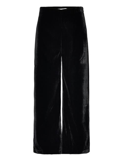 Se Lindex Trouser Lykke Cropped Velvet Lindex Black ved Booztlet