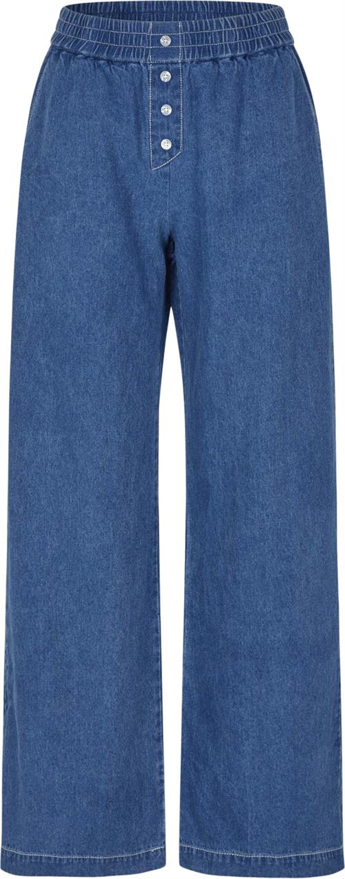 Baum und Pferdgarten NOI Kvinde Dark Sailor Blue Wide Jeans Str 34 - hos Magasin