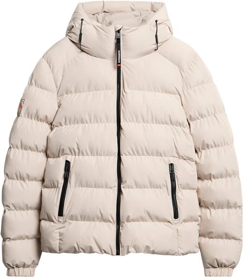 Superdry Hooded Sports Puffer Jacket Mand Chateau Grey Overgangsjakker Str XL - hos Magasin