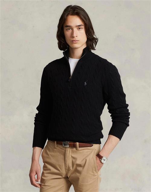 Se Polo Ralph Lauren 2/15 Wool/cash Rwslsl-plo Mand Sort Turtlenecks Str S - hos Magasin ved Magasin