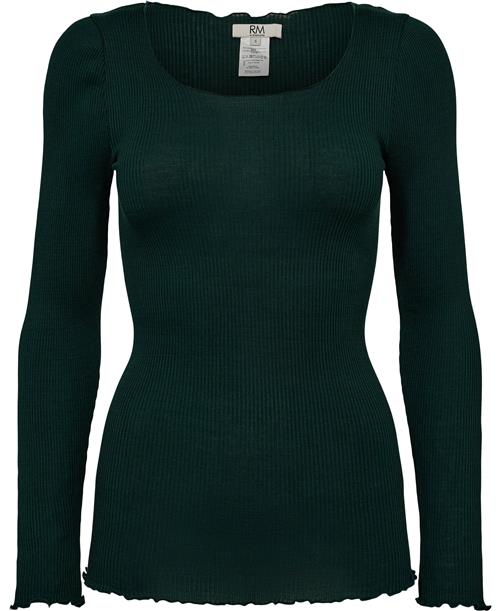 Se RM by Rosemunde Rmwbalta Modal LS Curl Blouse Kvinde Bottle Green Kortærmede T-shirts Str XS - hos Magasin ved Magasin