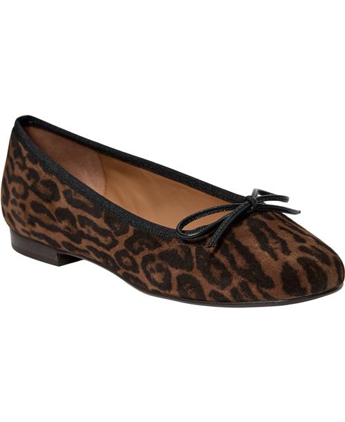 Billi Bi Ballerina A7425 Kvinde Leopardo Arabica Suede 546 Ballerinaer Str 41 - hos Magasin