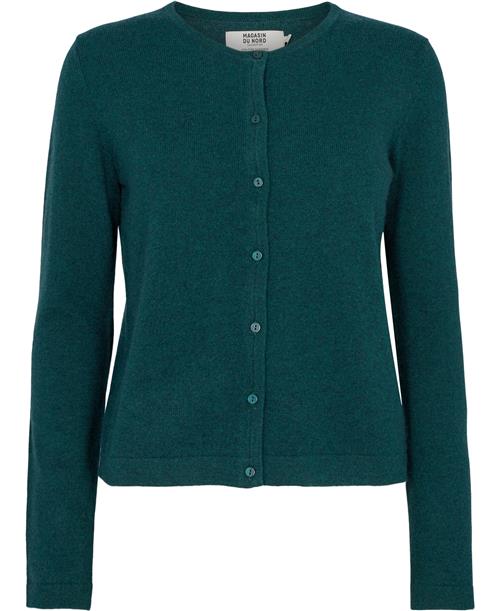 Magasin du Nord Collection Magasin Mabel 3 100 Cashmere Kvinde Moss Green Cardigans Str L Cashmere