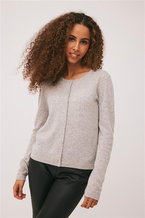 Magasin du Nord Collection Magasin Mabel 3 100 Cashmere Kvinde Light Grey Melange Cardigans Str XS Cashmere