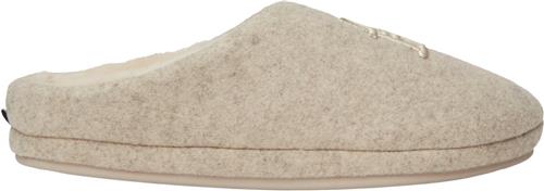 Tommy Hilfiger TH Embroidered Basics Slipper Kvinde Beige Heather Hjemmesko Str 39/40 - hos Magasin