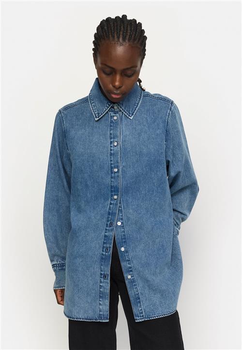 Se Soft Rebels Srkeira Shirt Kvinde Dark Blue Denim Denimskjorter Str XS - hos Magasin ved Magasin