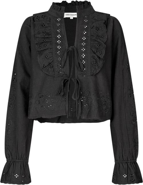 Se Lollys Laundry Davenportll Blouse LS Kvinde Black Langærmede Bluser Str S - hos Magasin ved Magasin