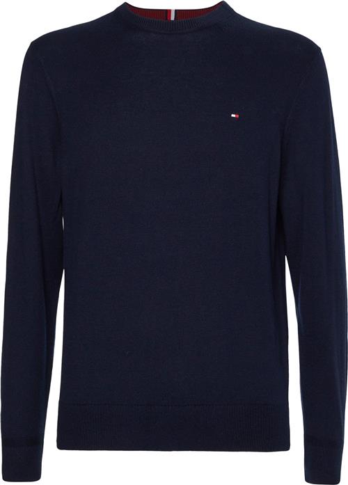 Se Tommy Hilfiger Pima ORG CTN Cashmere Crew Neck Mand Desert Sky Sweaters Str S Cashmere - hos Magasin ved Magasin