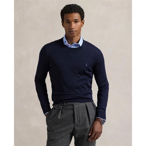 Polo Ralph Lauren 2/30 Merino WL Rwslsl-plo Mand Blå Sweaters Str XXL Merino - hos Magasin