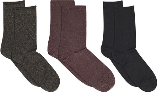 Se mpWoman Lucinda Socks 3pack Ankelstrømper Str 40/42 - Bomuld hos Magasin ved Magasin