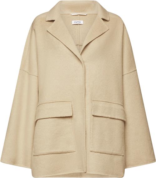 Esprit K_F_RCS_Mdrnwoc Kvinde Cream Beige Overgangsjakker Str L - hos Magasin