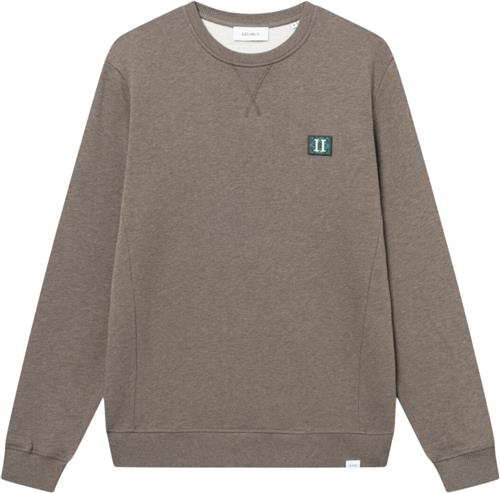 Les Deux Piece Sweatshirt 2.0 Mand Mountain Grey Melange/posy Green-pine Green Sweatshirts Str L - hos Magasin