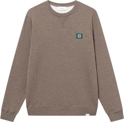 Les Deux Piece Sweatshirt 2.0 Mand Mountain Grey Melange/posy Green-pine Green Sweatshirts Str M - hos Magasin