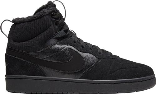 Nike Court Borough Mid 2 Boot Sort Sneakers Str 38 - Læder hos Magasin