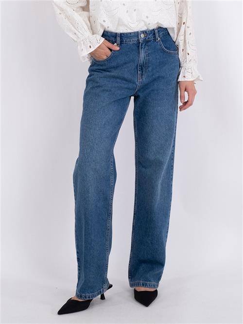 Neo Noir Simona D Pants Kvinde Blue Straight Jeans Str 42 - Denim hos Magasin