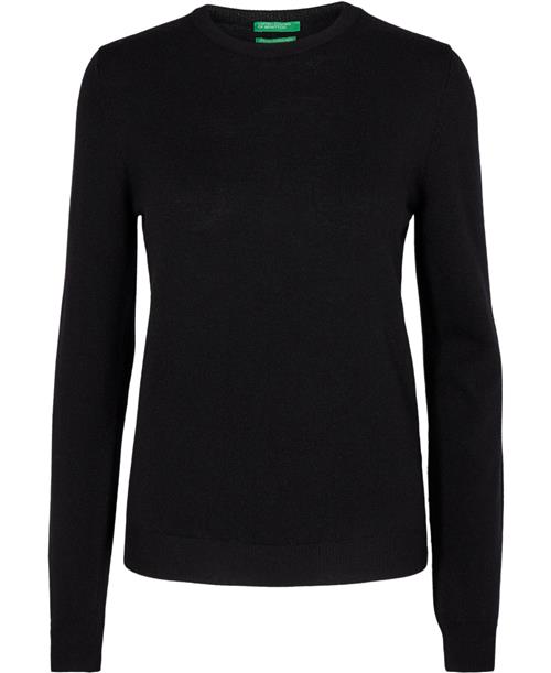 United Colors of Benetton Sweater L/S Kvinde Sort Sweaters Str XS - hos Magasin