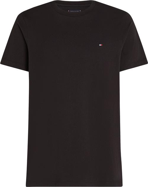 Tommy Hilfiger Essential REG FIT Solid TEE Mand Black Kortærmede T-shirts Str XL - hos Magasin