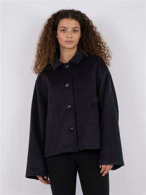 Neo Noir Hamra Wool Jacket Kvinde Antracit Overgangsjakker Str 42 - Uld hos Magasin