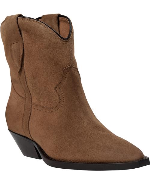 Pavement Jasmin Suede Kvinde Taupe Suede Cowboy & Biker Str 40 - Læder hos Magasin