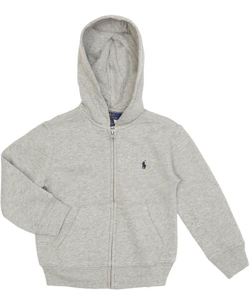 Polo Ralph Lauren Cottonblend-fleece Hoodie Str 5 / 5 år - Grå Hættetrøjer hos Magasin