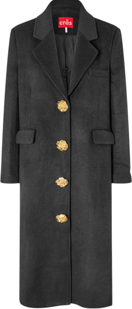 Cras Rebeccacras Coat Kvinde Black Uldfrakker Str 40 - hos Magasin