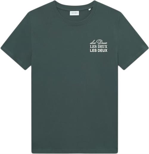 Les Deux Triple Tshirt Mand Pine Green/ivory Kortærmede T-shirts Str XL - Bomuld hos Magasin