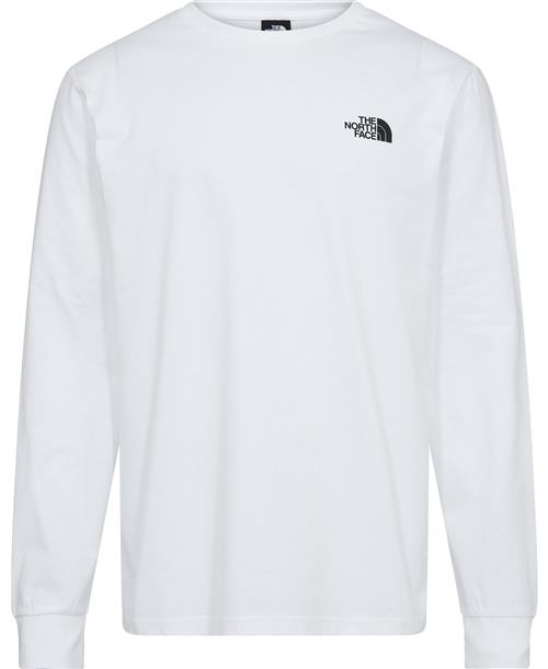 Se The North Face M L/S Redbox TEE TNF White Mand Hvid Langærmede T-shirts Str S - Bomuld hos Magasin ved Magasin