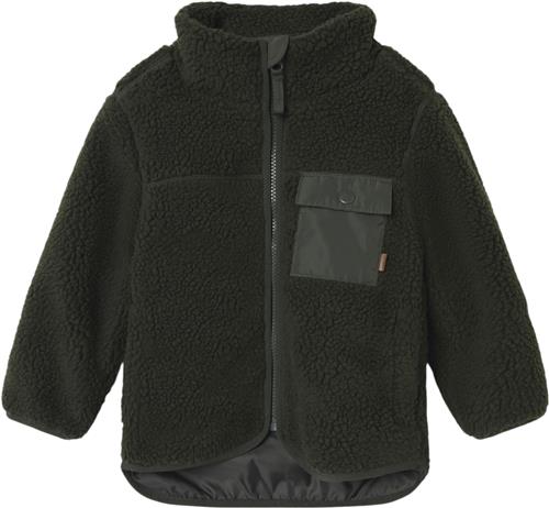 Name It Nmmmall Teddy Jacket Str 98 - Climbing Ivy Overgangsjakker hos Magasin