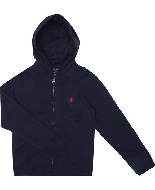 Se Polo Ralph Lauren Cottonblend-fleece Hoodie Str 5 / 5 år - Blå Hættetrøjer hos Magasin ved Magasin