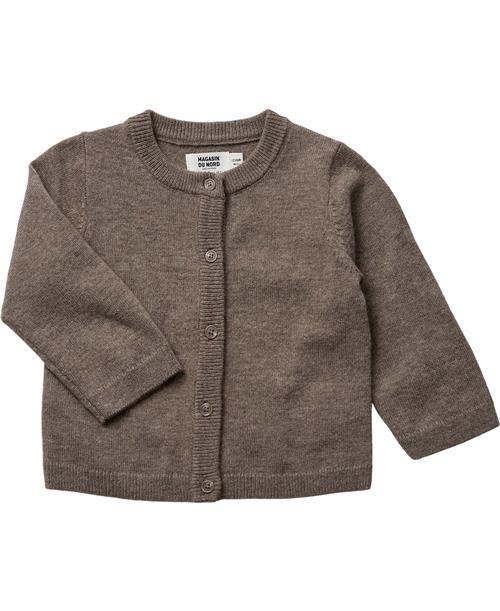 BAKITO by Magasin Du Nord Collection BAKITO by Magasin Strikka RWS Wool & Cashmere Baby Cardigan Str 92 Cashmere Beige Melange Cardigans