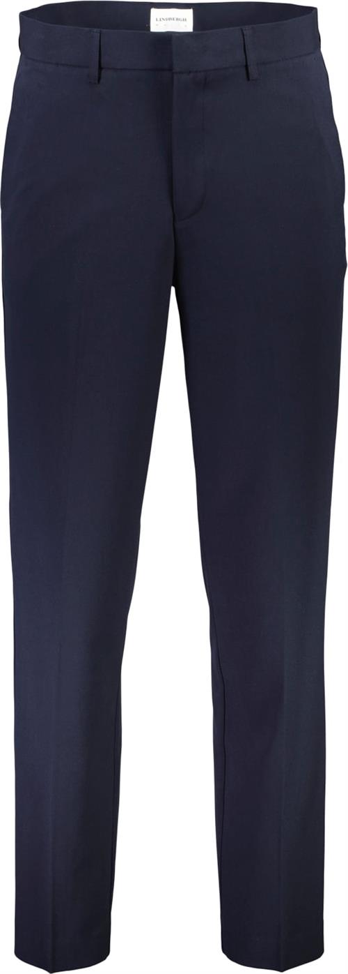 Se Lindbergh Relaxed fit Formal Pants Mand Blå Chinos Str L - Polyester hos Magasin ved Magasin