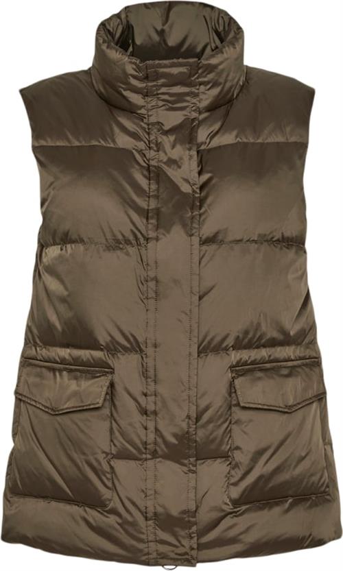 Sand Aria New Darien Vest Short Kvinde Grøn Veste Str XS - hos Magasin