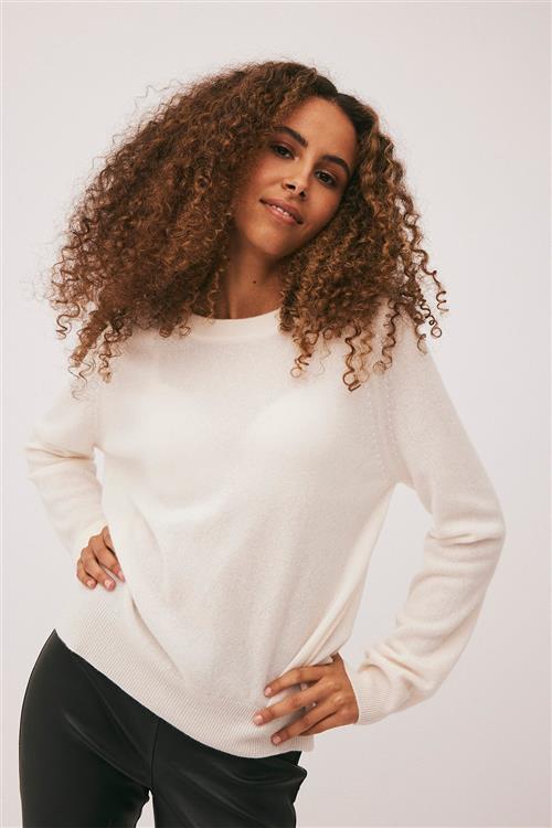 Magasin du Nord Collection Magasin Mabel 2 100 Cashmere Kvinde Off White Sweaters Str M Cashmere