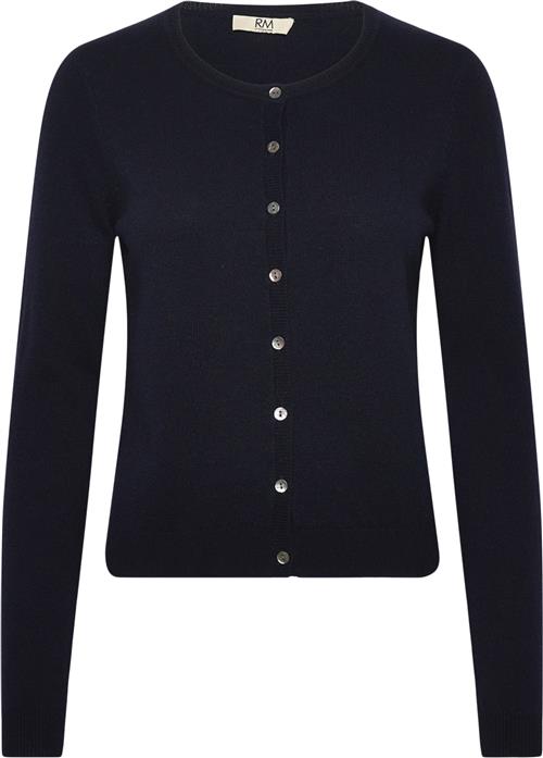 RM by Rosemunde Rmwsofia Wool LS Cardigan Kvinde Navy Cardigans Str L - hos Magasin