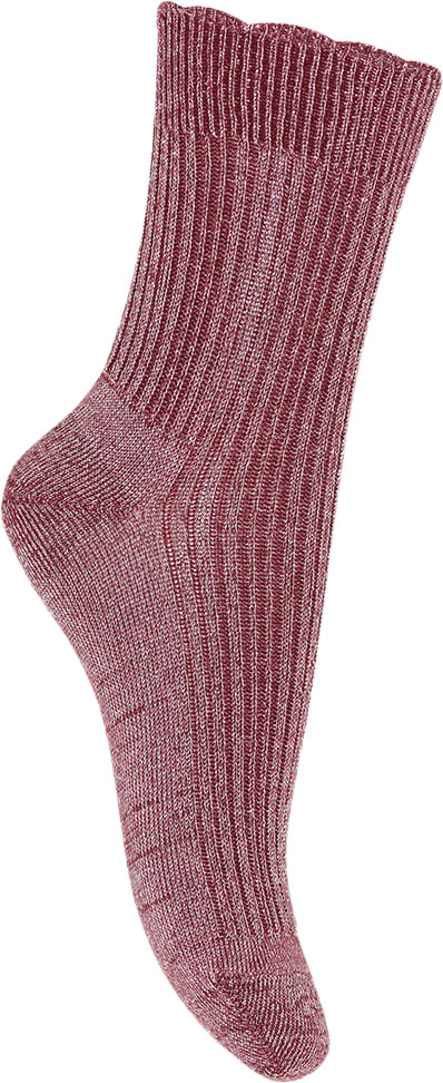 Se mpKids Celosia Glitter Socks Str 25/28 - Maroon Strømper Viskose hos Magasin ved Magasin