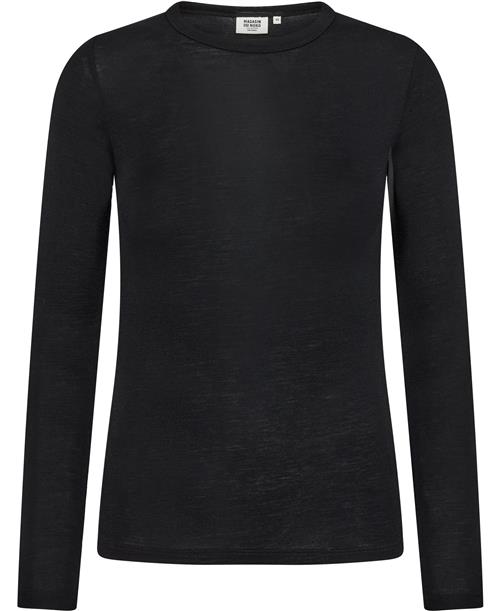 Magasin du Nord Collection Magasin Cilla 1 RWS Merino Wool Kvinde Black Sweaters Str XS Merino