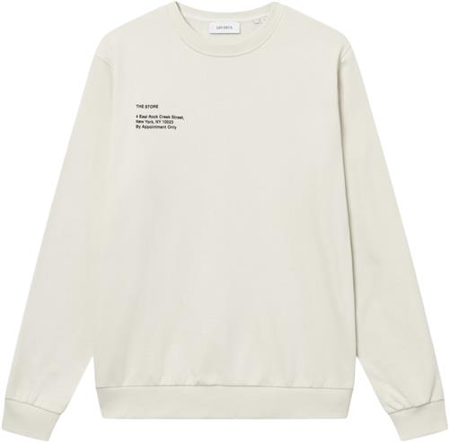 Se Les Deux Neighborhood Sweatshirt Mand Ivory/black Sweatshirts Str XL - hos Magasin ved Magasin