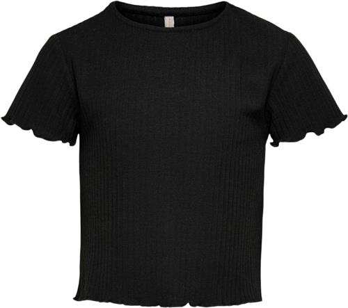 ONLY Kognella S/S Oneck TOP Noos JRS Str 122/128 - Sort Kortærmede T-shirts hos Magasin