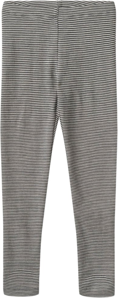 Wheat Uld Leggings Str 110 / 5 år Uld - Navy Stripe Leggings hos Magasin