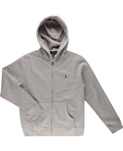 Se Polo Ralph Lauren Cottonblend-fleece Hoodie Str L - Hvid Hættetrøjer hos Magasin ved Magasin