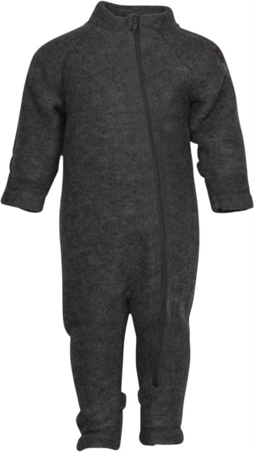 Mikk-Line Wool Baby Suit Str 68 - Anthracite Melang Køredragter Uld hos Magasin