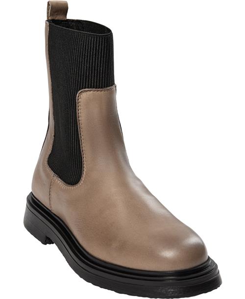 Pavement Friia Kvinde Taupe Chelsea Boots Str 39 - Læder hos Magasin