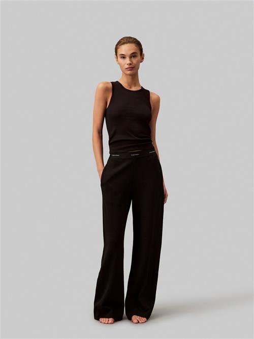 Se Calvin Klein Wide LEG Pant Natbukser Str XS - hos Magasin ved Magasin