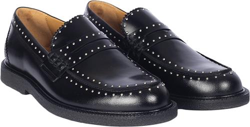 ANGULUS Klassisk Penny Loafer med Dekorativ Kvinde 1835 Black Loafers Str 39 - hos Magasin