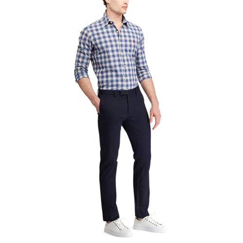 Polo Ralph Lauren Stretch Slim Fit Cotton Chino Mand Aviator Navy Chinos Slim Fit Str 32 30 - hos Magasin