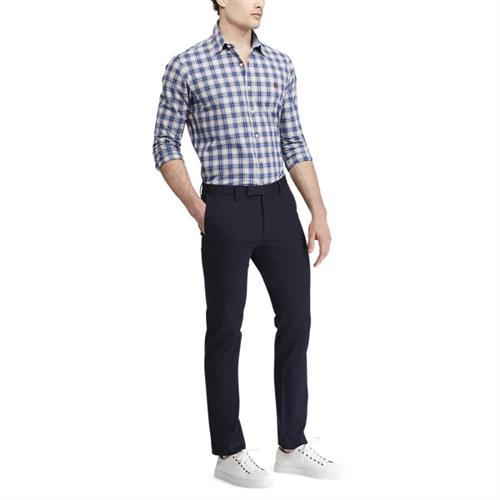 Polo Ralph Lauren Stretch Slim Fit Cotton Chino Mand Aviator Navy Chinos Slim Fit Str 32 32 - hos Magasin